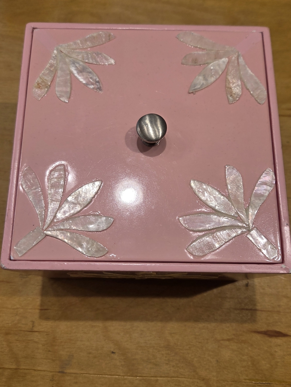 Pink Decorative Box with Ceramic 'Love' Figurine - Picture 3 of 7